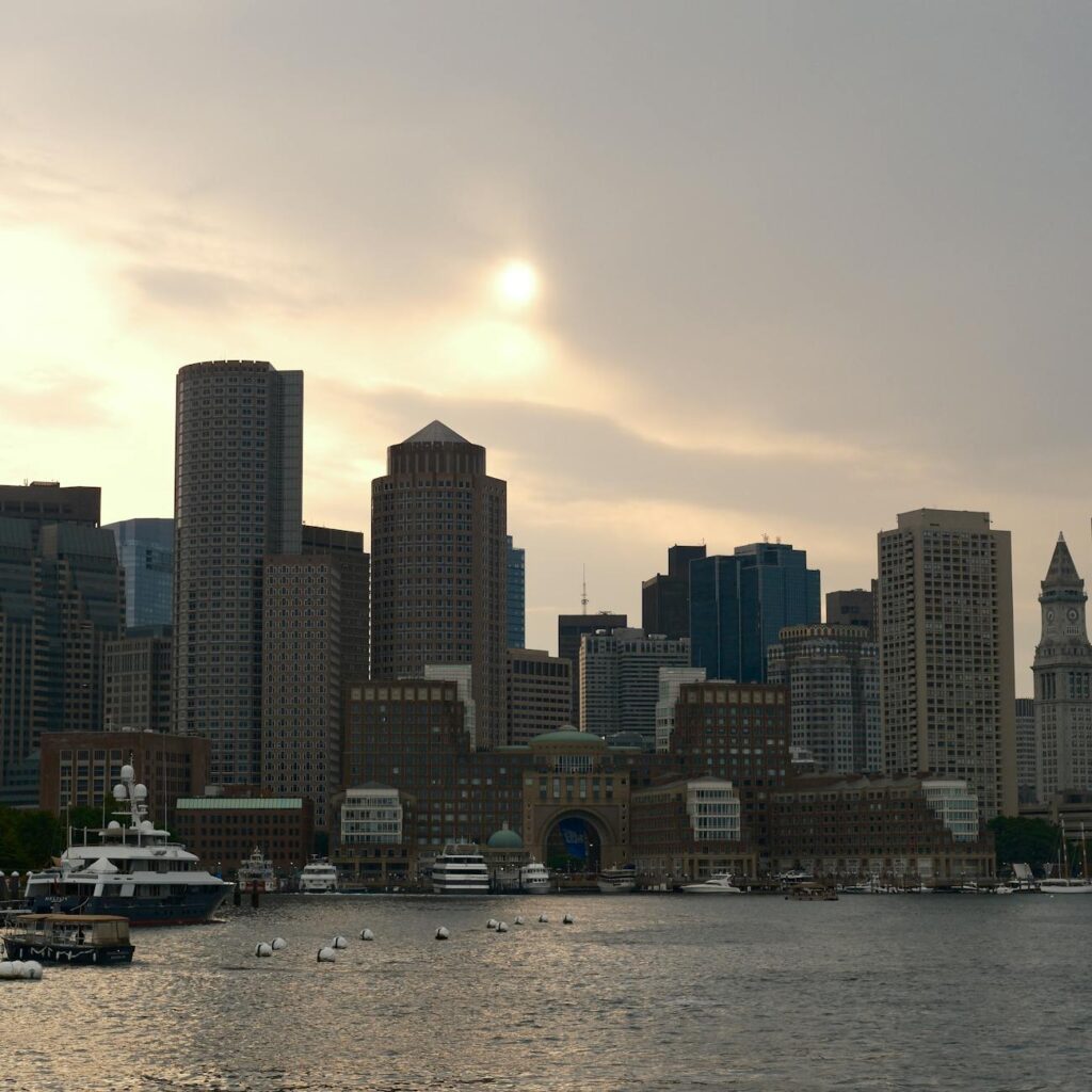 Boston skyline waterfront